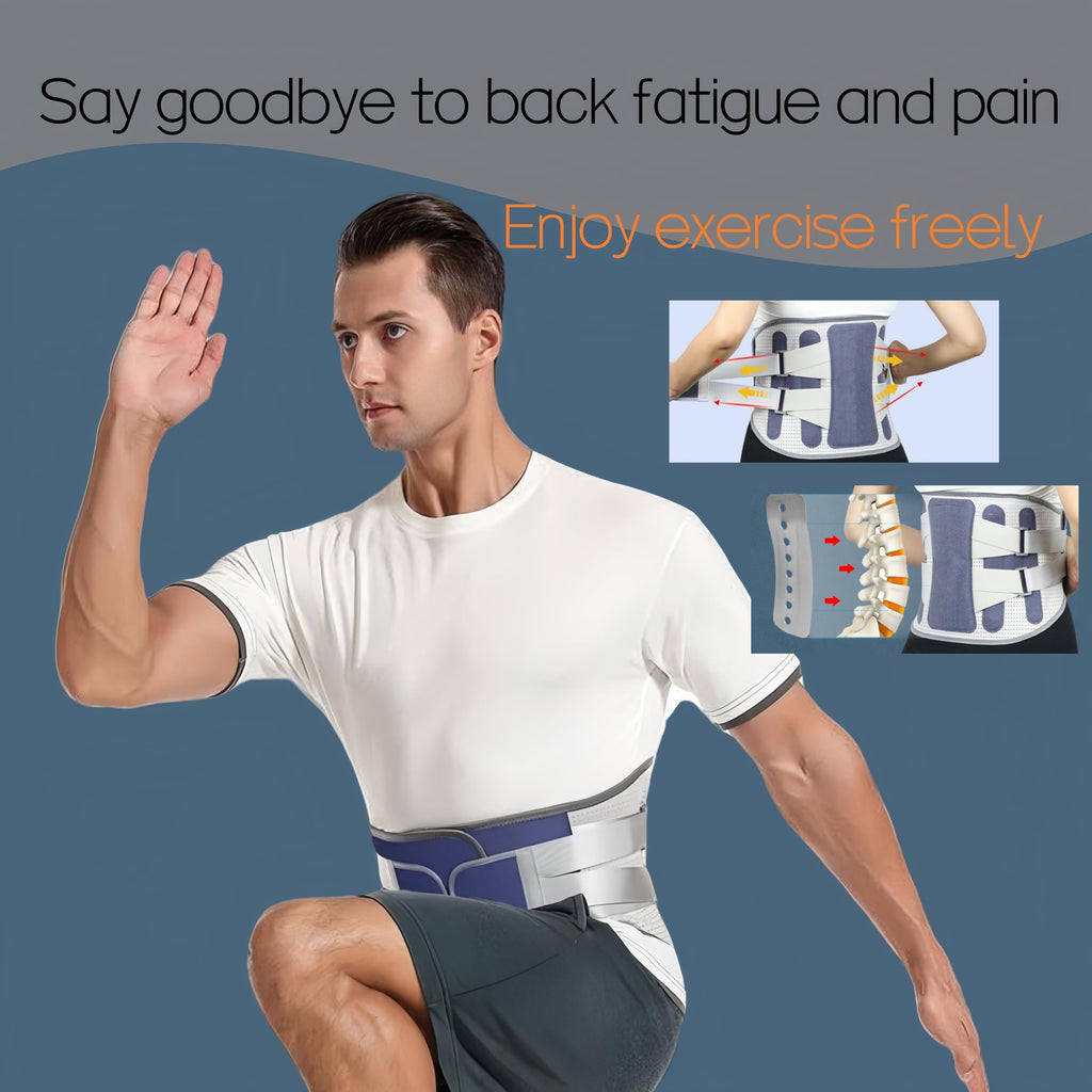 Aylashine Back Brace Lower Back Pain Relief, Lumbar Support Belt with Breathable Pad, Adjustable Back Support Brace for Women & Men - Scoliosis, Sciatica & Herniated Disc Relief XL