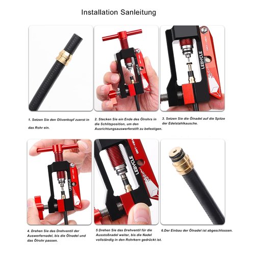 Mimoke Multifunctional Bicycle Oil Needle Insertion Tool - with Hydraulic Hose Cutting Function Cutter Suitable for BH59 BH90