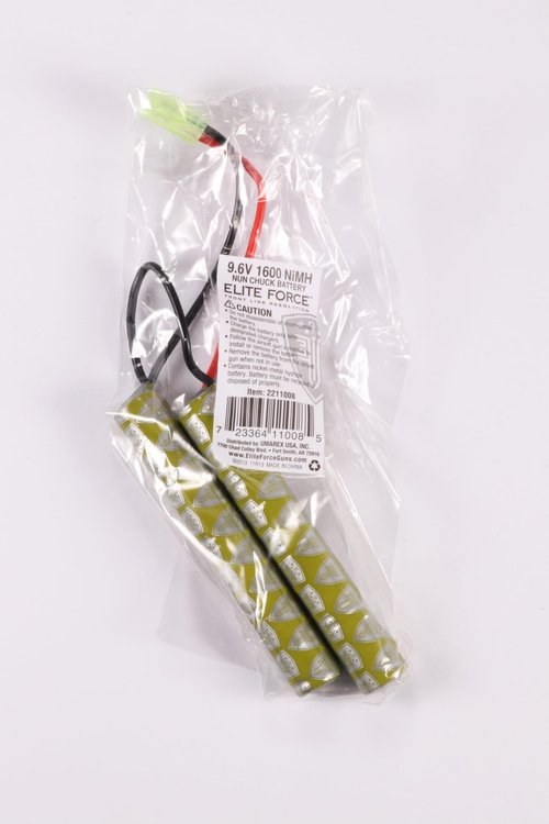 Umarex Airsoft Battery for 6mm BB Electric Airsoft Guns, 9.6V NiMH 1600 mAh, Butterfly