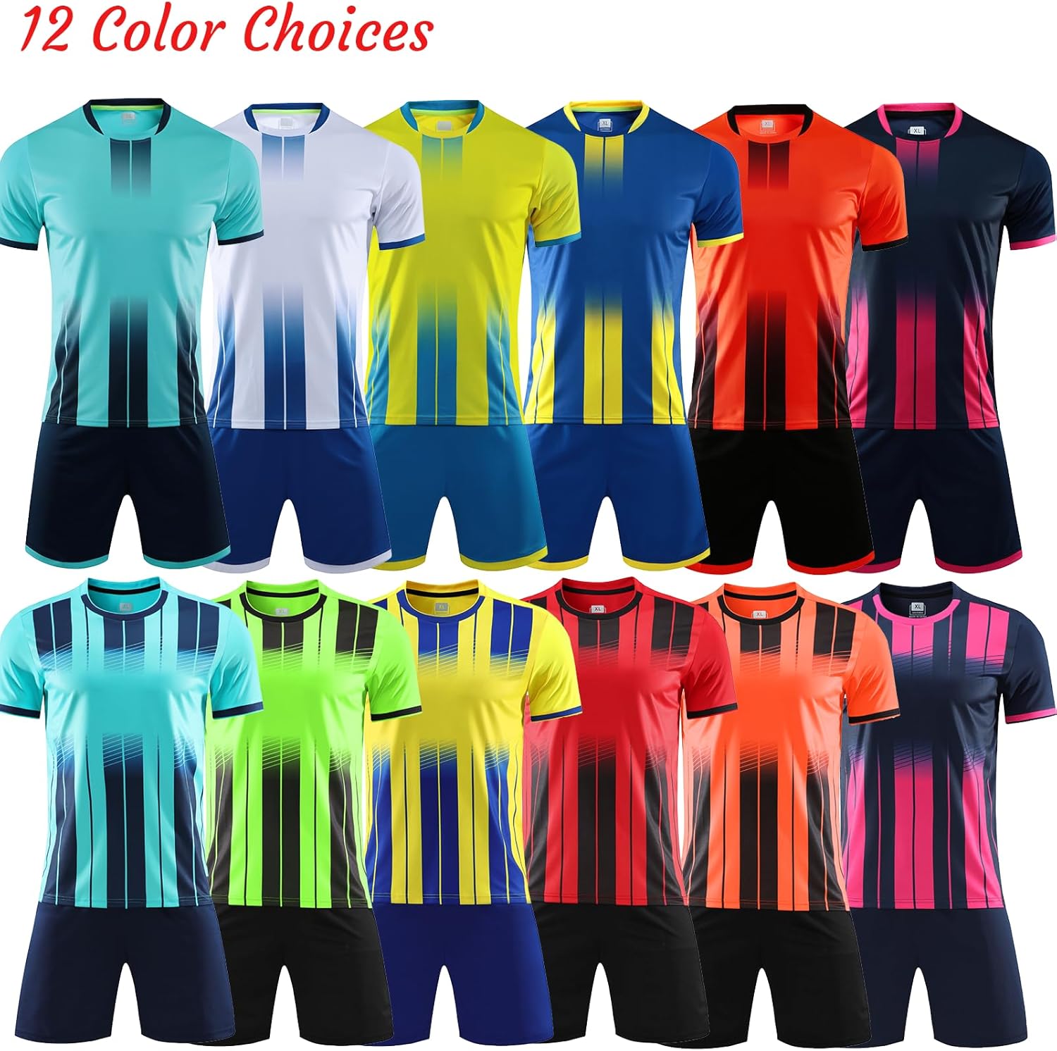 Skiennix Custom Soccer Jersey - Personalized Team Uniforms with Name & Number | Youth & Men Sizes