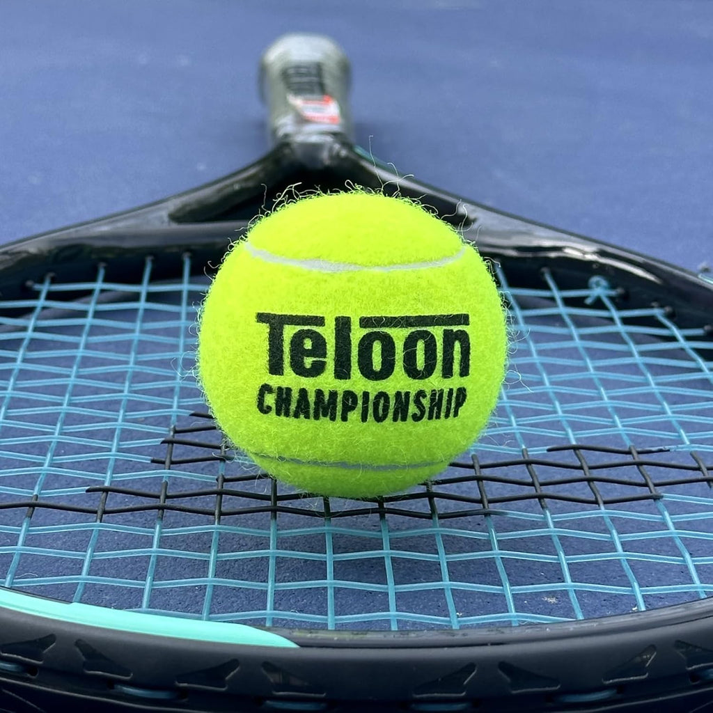 Teloon Championship Tennis Balls - Extra Duty Felt for Enhanced Performance | Pressurized 3-Pack