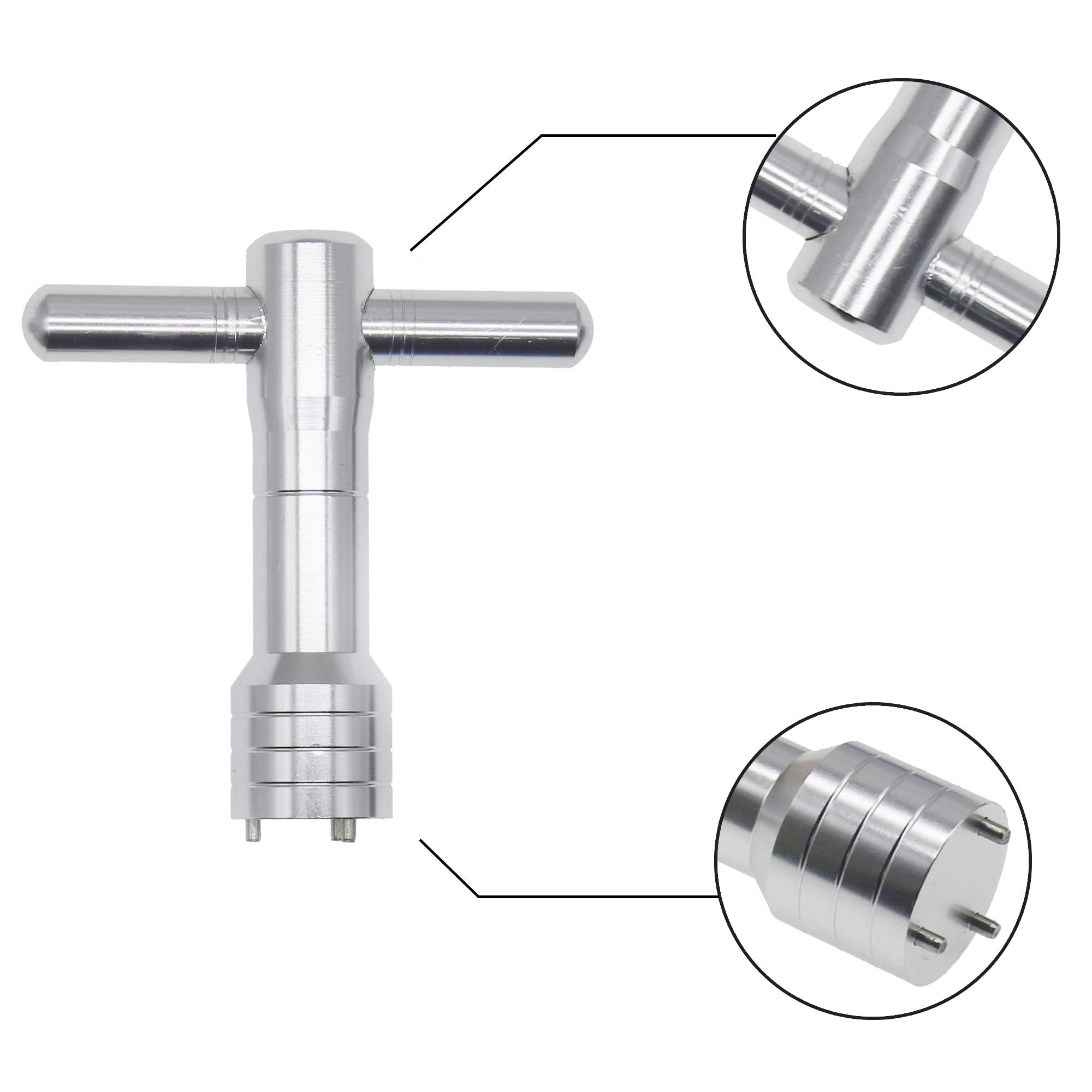 Seacloud Golf Weight Wrench Tool 3-Prong Compatible with Taylormade TP Collection Putter Silver