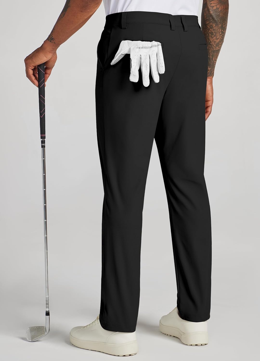 Willit Men's Golf Pants - Stretchy & Comfy Dress Pants | Lightweight Casual Slacks with Pockets (28''-34'')