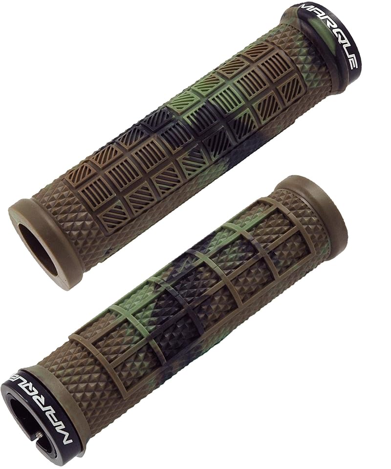 Grapple MTB Grips with Lock-On Collar - 130mm, 20-23mm Bar, Jungle Camo