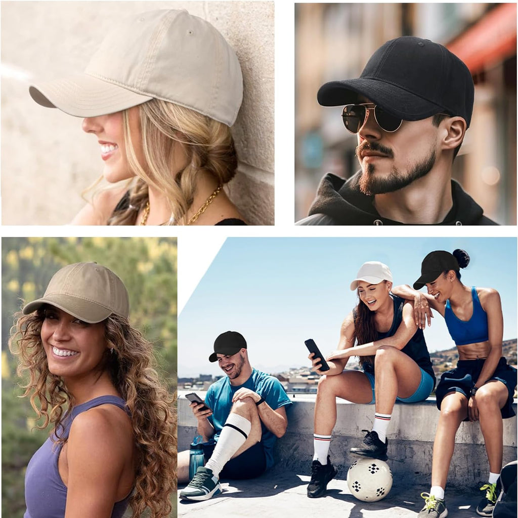Skiennix Women's Baseball Caps - Adjustable Summer Sun Visor Hats | 2-Pack Set