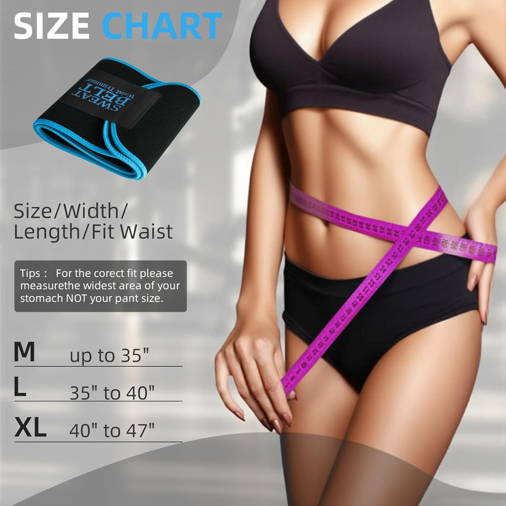 Skiennix Waist Trainer for Women - Effective Lower Belly Fat Reduction | Sweat Band Body Shaper
