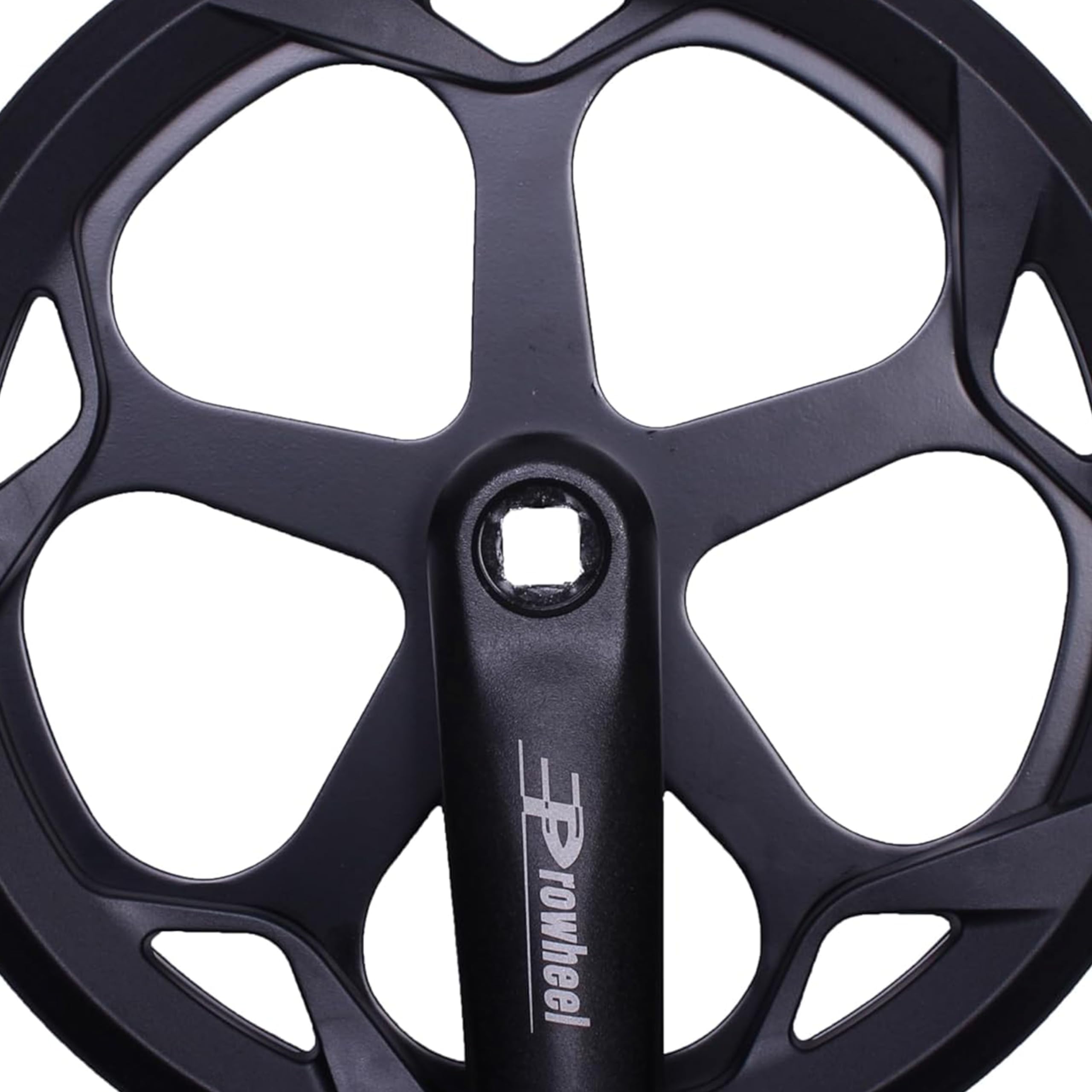 PROWHEEL 152MM/160MM/165MM/170MM/175MM Bike Crankset,46T/48T/52T Steel Chainring Bike Crank Arm Set,Double ChainWheel and Replacement Chain Guard,Compatible with City Bike,MTB,Electric Bicycle,Cargo