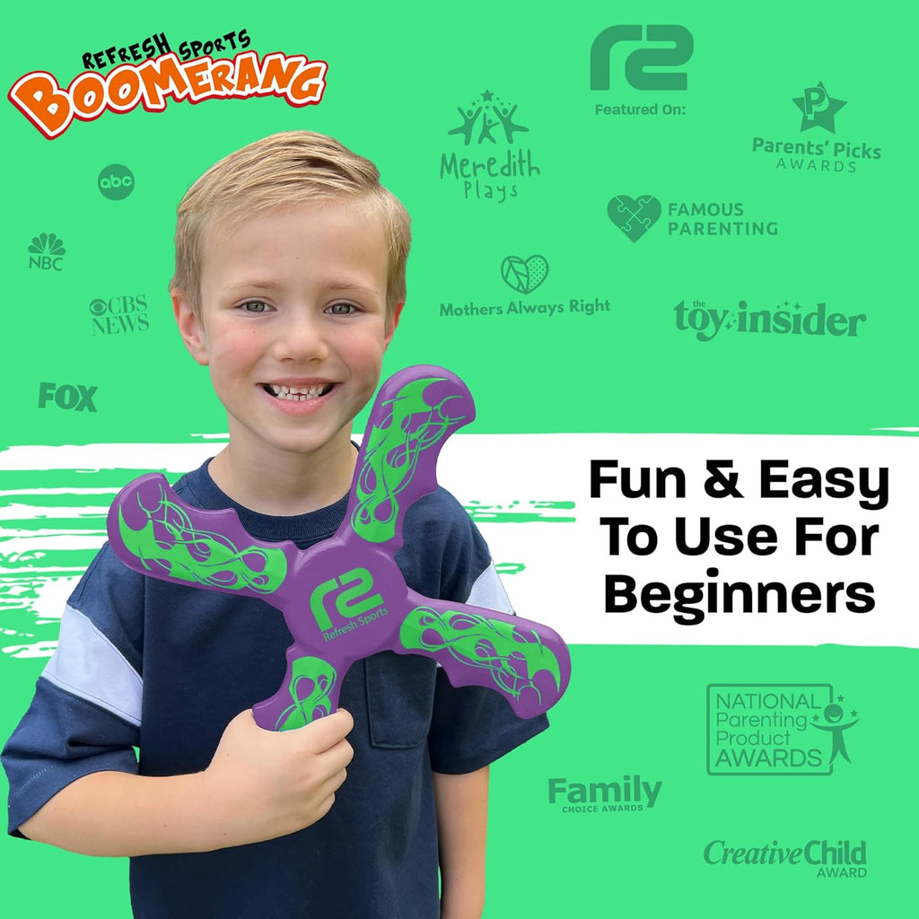 Skiennix Foam Boomerang - Fun Outdoor Toy for Kids & Adults | Perfect for Pool, Beach & Splash Pad Play