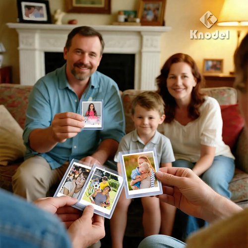 K KNODEL Card Sleeves - 3" x 4" Hard Plastic Protectors for Baseball & Trading Cards (100 Count)
