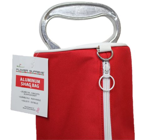 JP Lann Deluxe Shag Bag Golf Ball Retriever | Rustproof Aluminum Shaft and Handle (Holds 75 Balls)