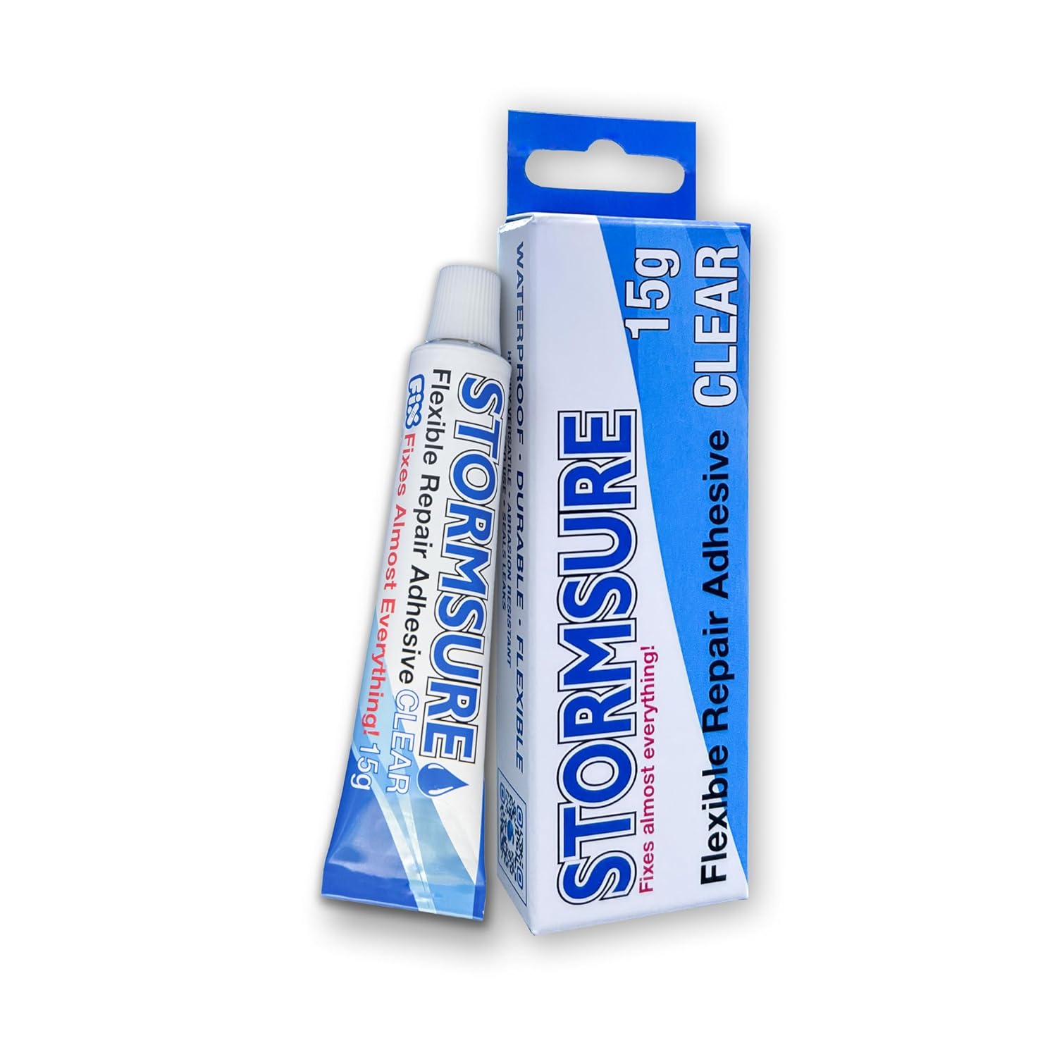 Stormsure Flexible Repair Adhesive - Heavy Duty Waterproof & Ultra-Durable 15g Clear