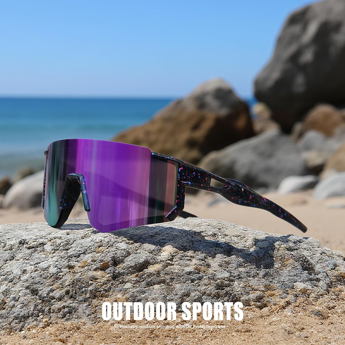 SEKKAF Kids Sunglasses - UV Protection Baseball & Softball Sports Glasses for Boys & Girls