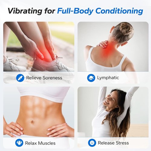 MERACH Vibration Plate Exercise Machine - Whole Body Workout Equipment with Bluetooth & Silicone Pedal | Home Fitness Platform