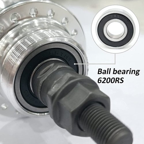 DONSP1986 Bicycle Wheel Part Bicycle Rear Hub 36 Hole,Rear Width 135mm,Alloy Alum Bike Hub Single Thread