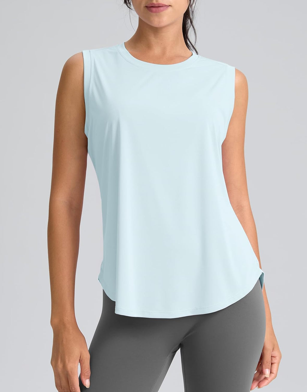 SANTINY Women's Athletic Tank Tops - Lightweight & Breathable Workout Shirts for Yoga & Tennis
