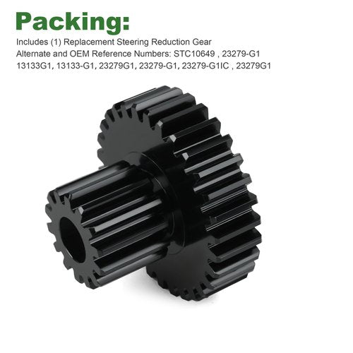 Steering Reduction Gear for EZGO Marathon Golf Carts fits 1970-1994 Gas & Electric Marathon,1998-2004 Elec XI 875/881, 1994-2004 875 Gas, 1999-2004 Shuttle 950s - Replaces OEM 13133G1, 23279G1
