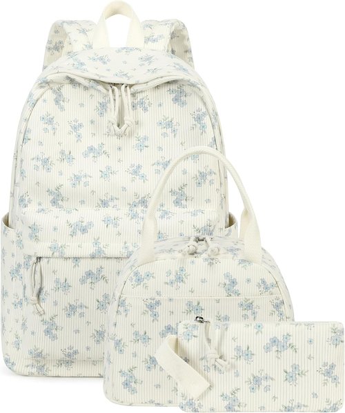 BTOOP School Backpacks for Teen Girls - Lightweight Bookbag Set with Lunch Box & Pencil Case