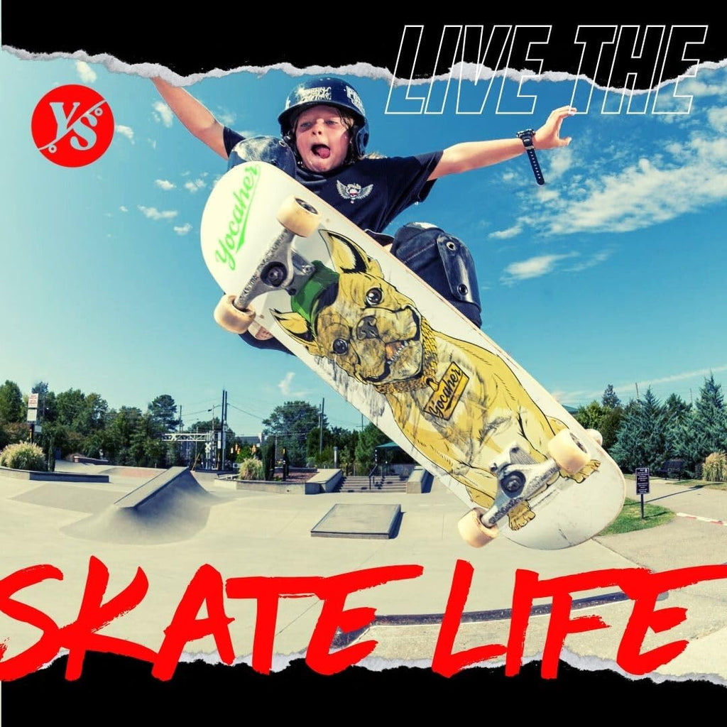 Yocaher Professional Complete 7.75" Skateboard w/7Ply Maple Deck, BlackWidow Premium Grip Tape, Aluminum Alloy Truck, ABEC-9 Bearing (Complete - 7.75 - Natural)