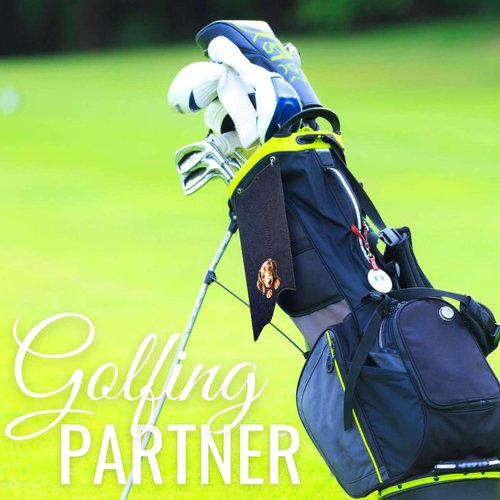 CybGene Dachshund Golf Towel, 16'x24' Microfiber, Dachshund Dog Mom Gift for Women, Retirement, Birthday, Christmas
