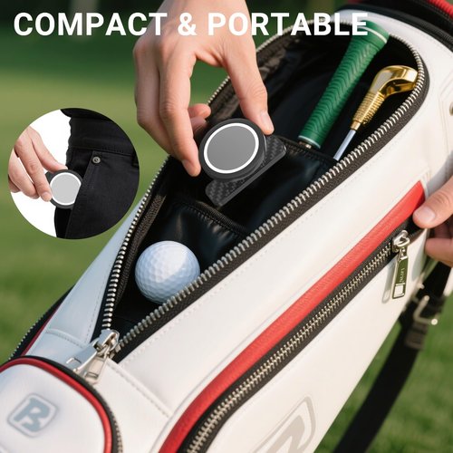 JaoNanl Magnetic Golf Cart Phone Holder - Golf Cart Phone Mount for EZGO, Club Car, Compatible with MagSafe iPhone 16 15 14 13 12 Series Mini, Fits EZGO & More, Ideal Golf Gift for Men & Women