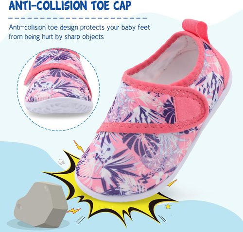 LeIsfIt Toddler Water Shoes - Breathable Quick-Dry Aqua Socks for Kids | Perfect for Beach & Pool