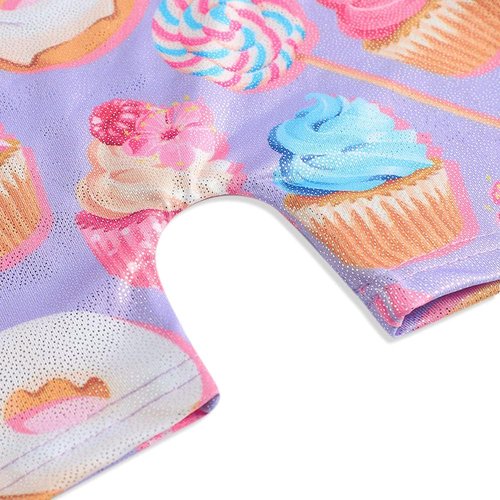 Leotards for Girls Gymnastics Toddler Dance Biketards Mermaid Unicorn Athletic Dance Wear Shiny Rainbow Blue Hotpink