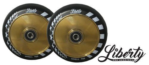 Liberty Pro Scooters - Hollow Core Wheels - Set of 2 (Gold Chrome)