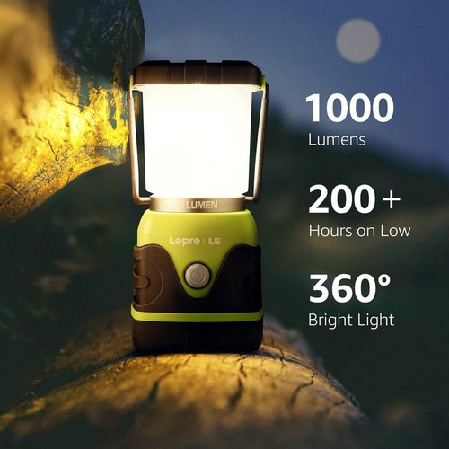 LE 1000LM Waterproof LED Camping Lantern - Portable Tent Light with 4 Modes | Essential Emergency Light