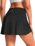 SANTINY 14" Tennis Skirt - Pleated High-Waisted Skorts with Built-In Shorts for Women | Athletic Golf Skort