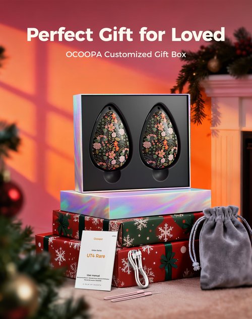 OCOOPA Women Rechargeable Hand Warmers 2 Pack, Portable, Stylish, Diamond-Shape Magnetic Electric Handwarmer, Reusable Pocket Heater, 2026 Tech Gifts for Christmas, Raynaud, Hiking, Camping, UT4 Rare
