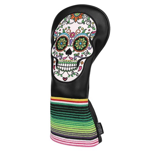 SHABIER Black Golf Driver Headcover with Skull Design for Golf Driver Club