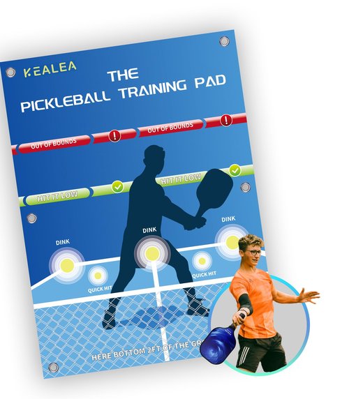 KEALEA Pickleball Training Aids Dink Pad, Practice Pickleball Skill for Indoor and Outdoor Training Court