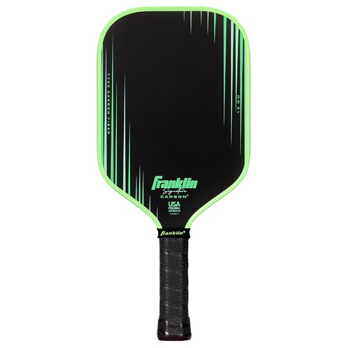 Franklin Sports Pro Pickleball Paddles - Signature Carbon Series -T700 Carbon Fiber Surface - USA Pickleball (USAP) Tournament Approved - 13mm Polypropylene Core - Green