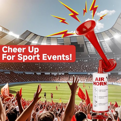 BANHAO Handheld Air Horn - Loud Aluminum Noise Maker for Safety at Sports Events | Ideal for Boats & Cars