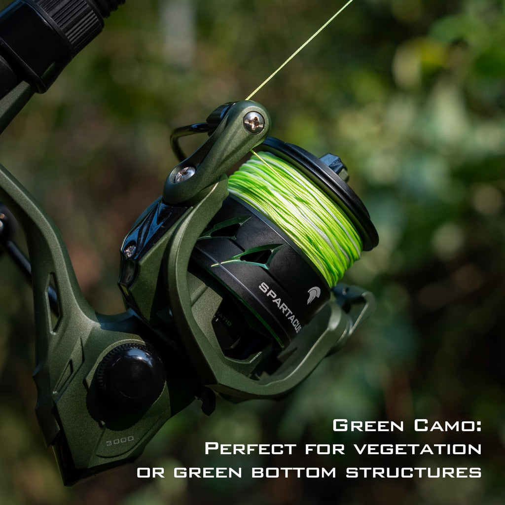 KastKing Superpower Braided Fishing Line, Grass Camo, 65 LB, 150 Yds