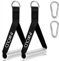 Mikolo Aluminum Alloy Cable Machine Handles - Durable D Handle Attachments for Gym Workouts