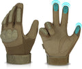 Skiennix Tactical Gloves - Touchscreen Military Combat Gloves for Men | Black Airsoft & Outdoor Use