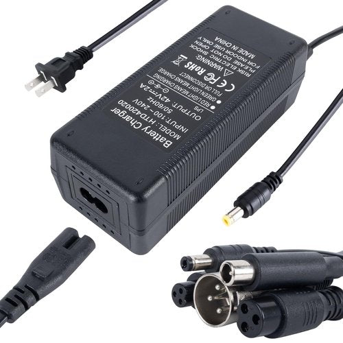 42V 2A Charge with 5 in 1 Plugs for 36V 10S Lithium Battery, Universal Electric Scooter Charger for 36V Pocket Mod, Sports Mod,Razor,Gotrax,Jetson,Voyage,Ninebot,Lithium Battery Device