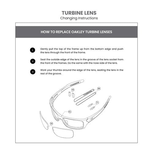 Oakley Original Turbine OO9263 00001265 Prizm Ruby Iridium Replacement Lenses for Men for Women+ Bundle Microfiber Pouch-Frames Not Included
