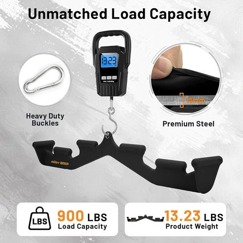 **Skiennix LAT Pull Down Bar - 6 Ergonomic Handles for Neutral Grip | Versatile Pulldown Attachment for Home Gym**