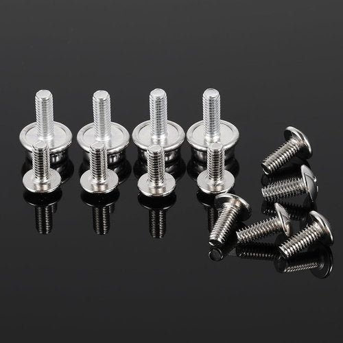 Blulu 12 Pcs Stainless Steel Helmet Screw Kit - Durable Visor Screws for Football & Hockey | 10mm & 12mm Sizes