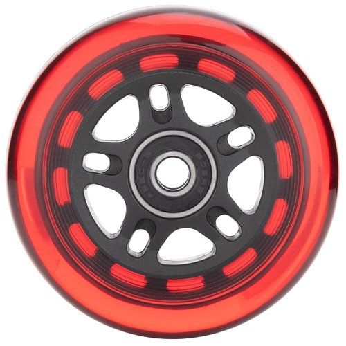 HeyZomm Inline Skate Wheels Outdoor & Indoor Inline Skate Replacement Wheels 85a Roller Hockey Wheels w/Bearings ABEC-9 & Floating Spacers, 64mm 70mm 72mm 76mm 80mm 84mm 90mm Dia, 8-Pack (72mm, Red)