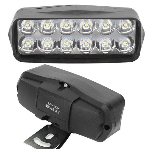 CYSFETENA Ebike Headlight 48V 36V,12V-80V Compatible, Universal Motorcycle LED Headlight, High Brightness Tricycle Conversion Light Electric Bike Lamp