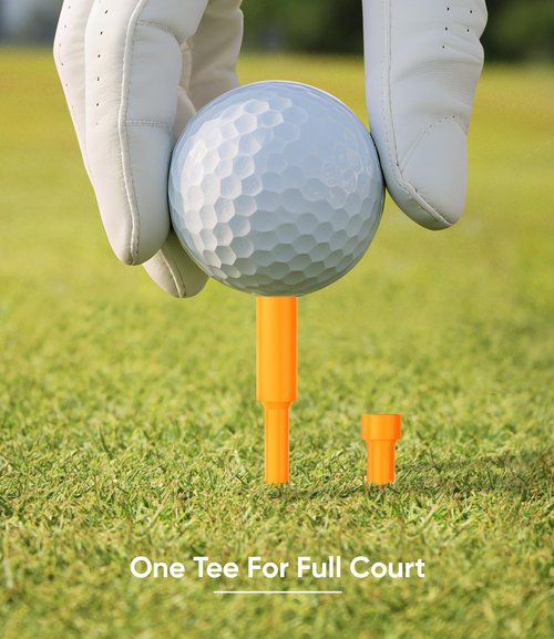 Jiskan Funny Golf Tees Plastic 2-in-1（3 1/4 +1 1/2 Inch Golf Gifts for Man Golfers Unique Golf Accessories Cool Golf Stuff Gag Golf Gadgets Golf Stocking Stuffers for Men