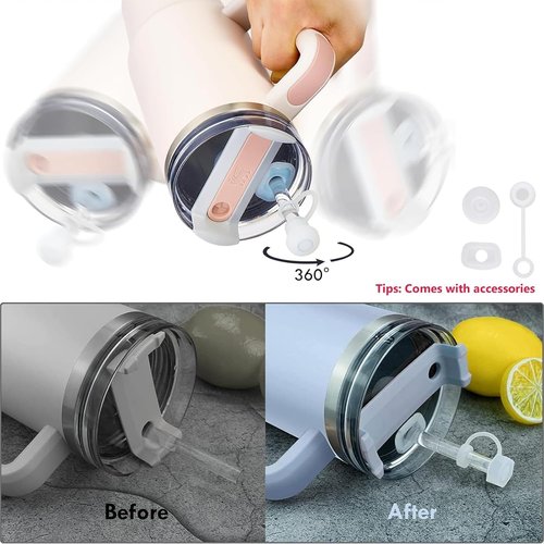 Bollus Neoprene Water Bottle Carrier Bag - Adjustable Strap & Phone Pocket for Stanley Cup Accessories