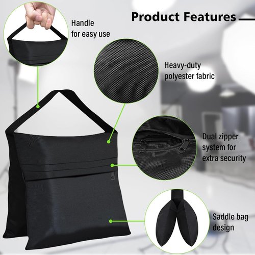 Eurmax USA Heavy-Duty Photography Sand Weight Bags - 4-Pack for Stands & Equipment Stability