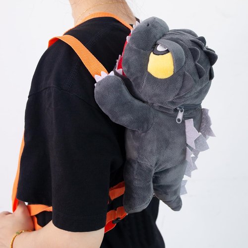 Freddy's Fanatic Dinosaur Kaiju Monster Backpack with Orange Straps