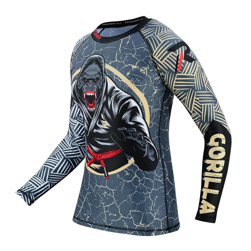 Gorilla X-Small Kids Rash Guard - BJJ MMA No-Gi Gi Training Shirt