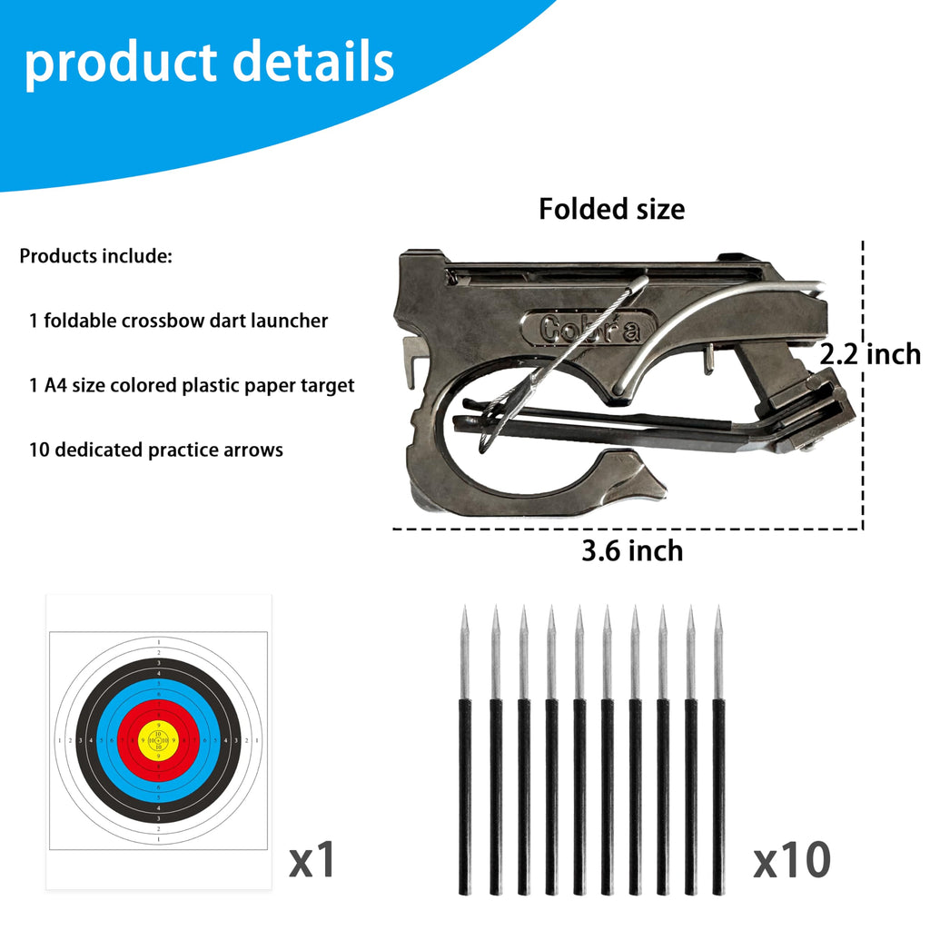 TIETHEKNOT Dart Launcher Set: Experience Thrilling Dart Competitions in The Great Outdoors Outdoor Adventure (Dark Dart Launcher)