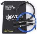 WOD Nation Jump Rope - Black Alloy Steel, Adjustable Length - Speed Jump Rope for Men & Women - Boxing & MMA Home Workout Equipment - Gym Fitness Equipment & Cardio Gear